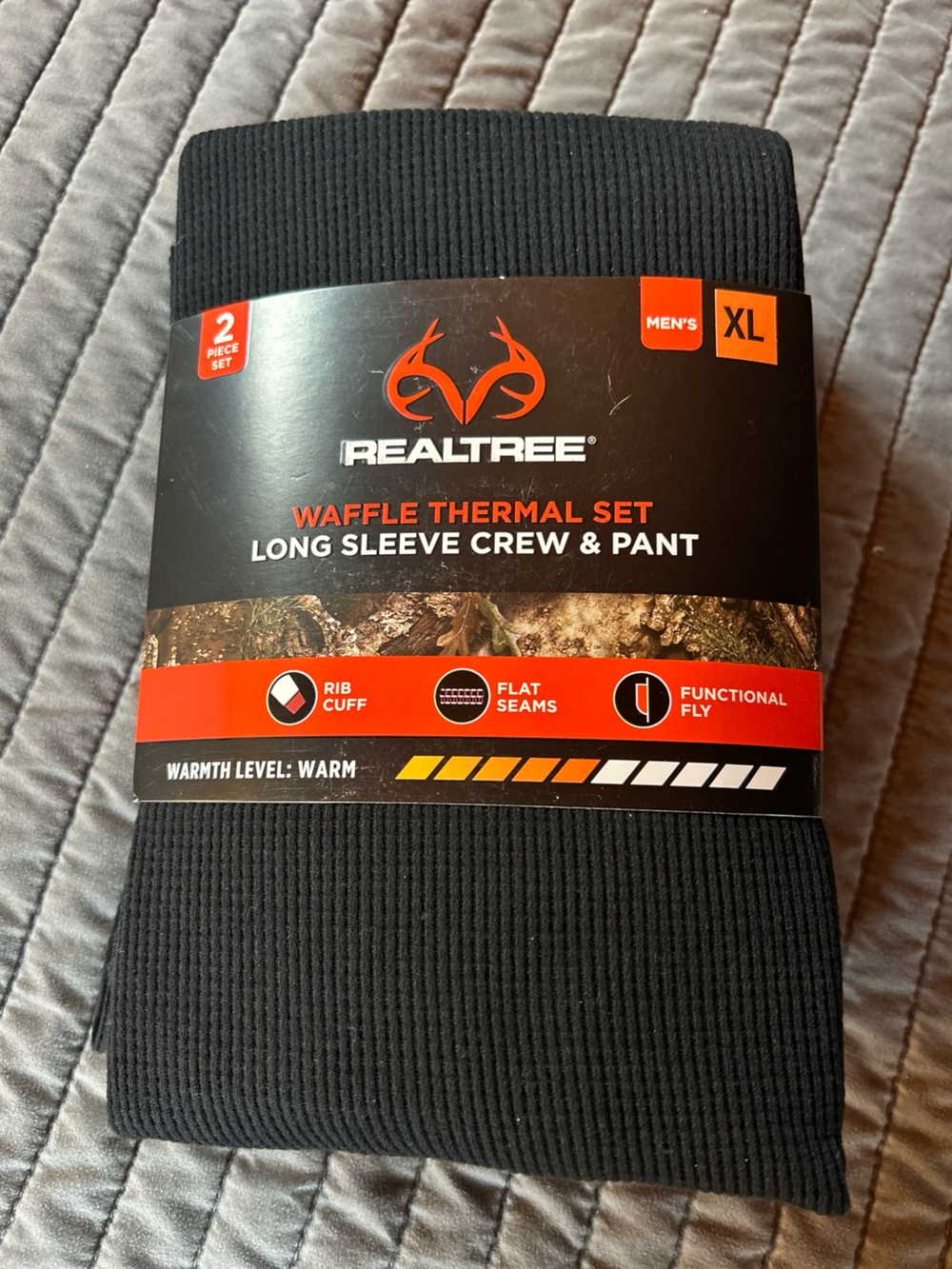 Realtree Black Waffle Thermal